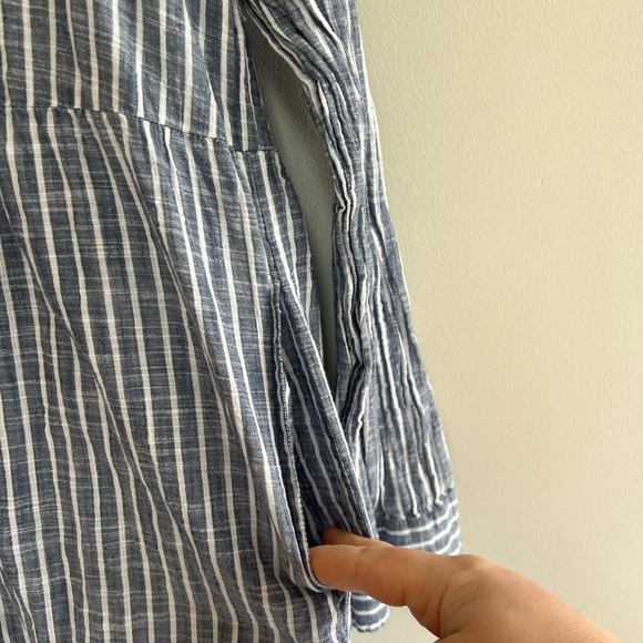 Michael Stars Elsie Striped Mini Shirtdress, size M - Picture 7 of 13